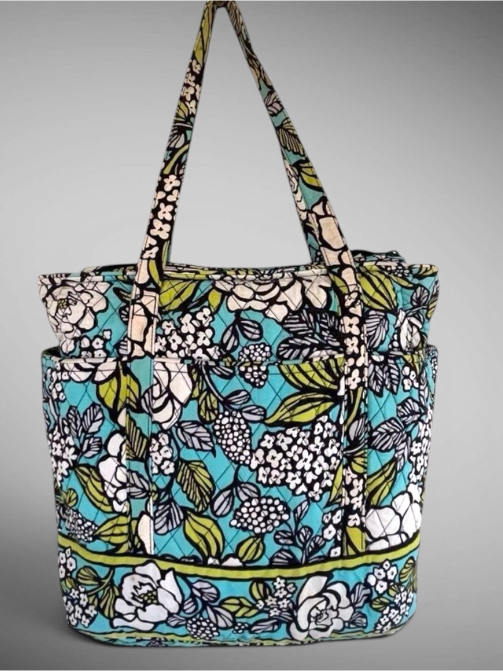 Vera Bradley Island Blooms Large Tote Retired Quilted Cotton Bag